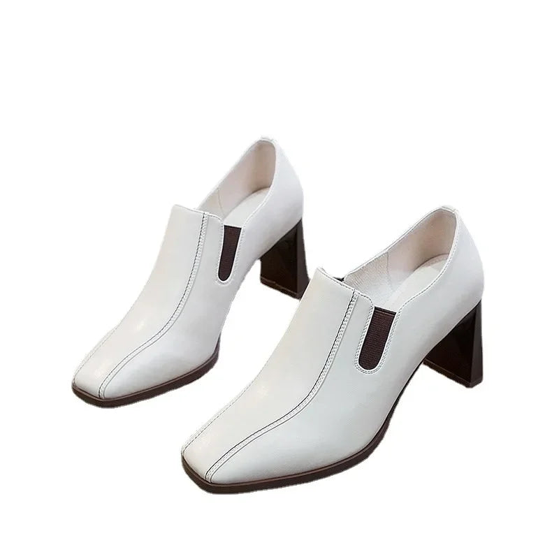 Botines de Tacón Cuadrado para Mujer 