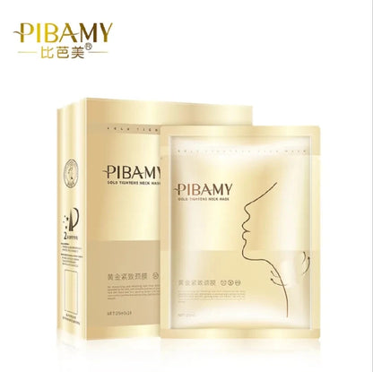 Mascarilla Reafirmante de Oro para Cuello — Pack de 10 Piezas