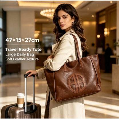 Bolso Tote Grande de Hombro con Diseño Clásico