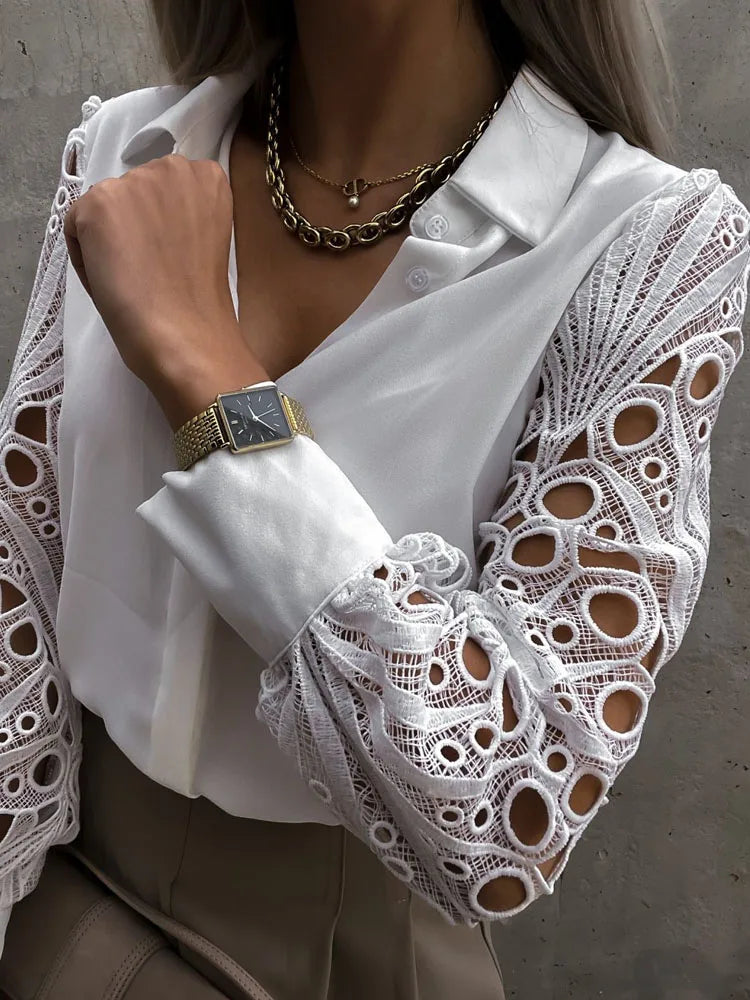 White Lace Blouse