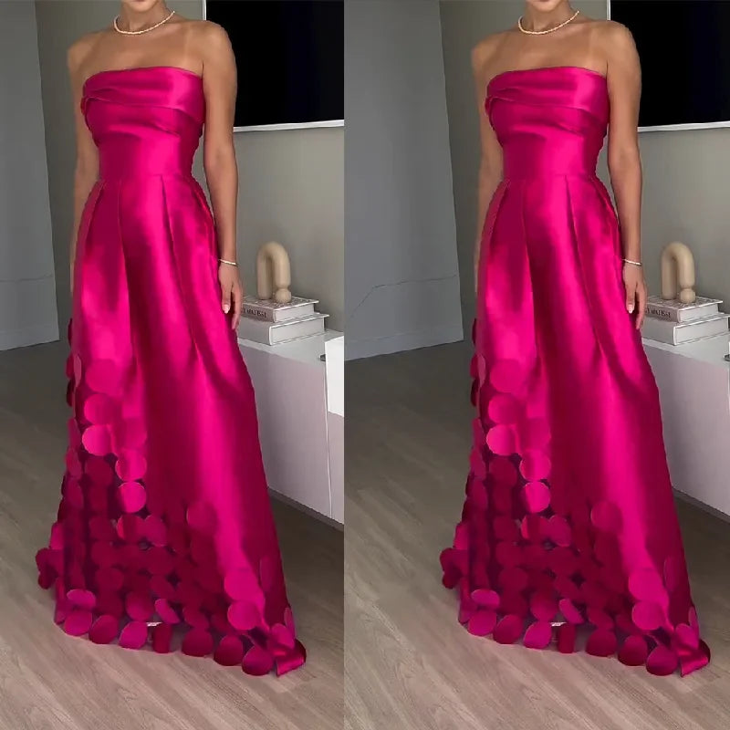 Vestido Fucsia Elegante