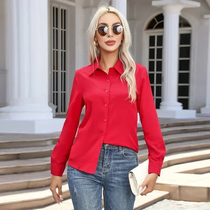 Camisa de Mujer de Tallas Grandes – Estilo Ejecutivo