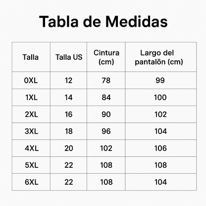 Pantalón Negro Plus Size con Encaje