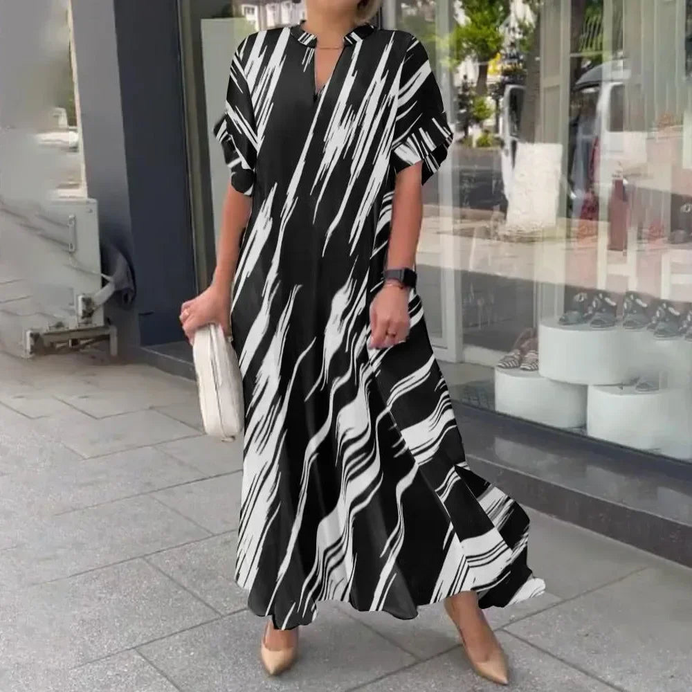 Vestido Largo a Rayas S-XXXL