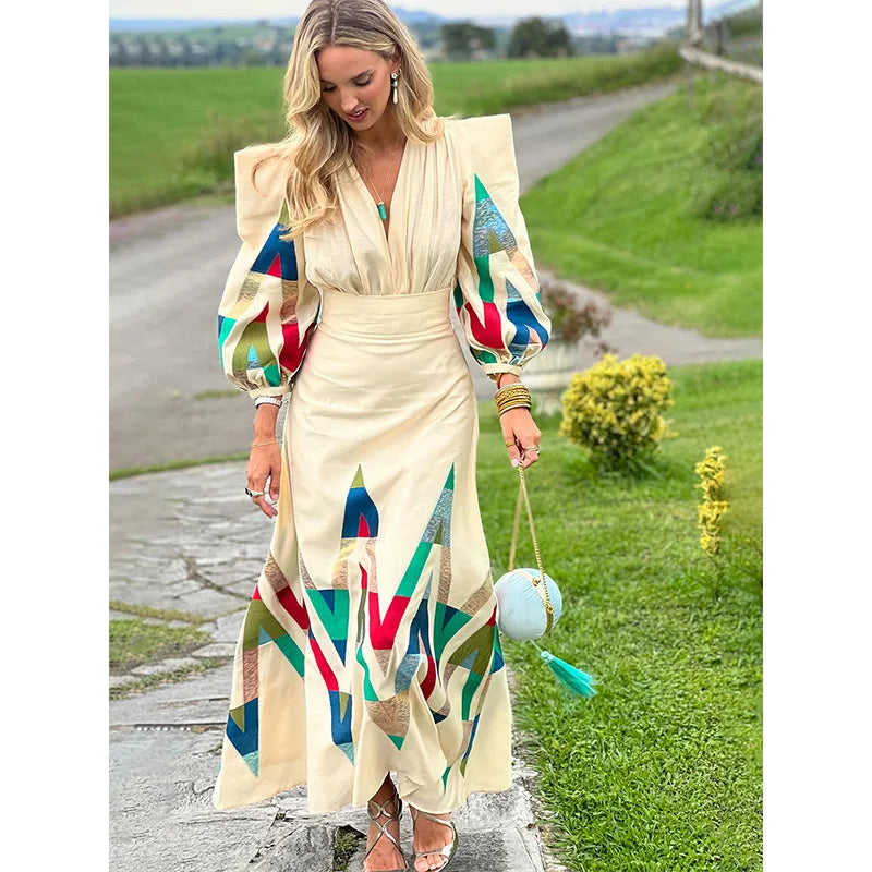 Vestido Estampado Geométrico S-XXL