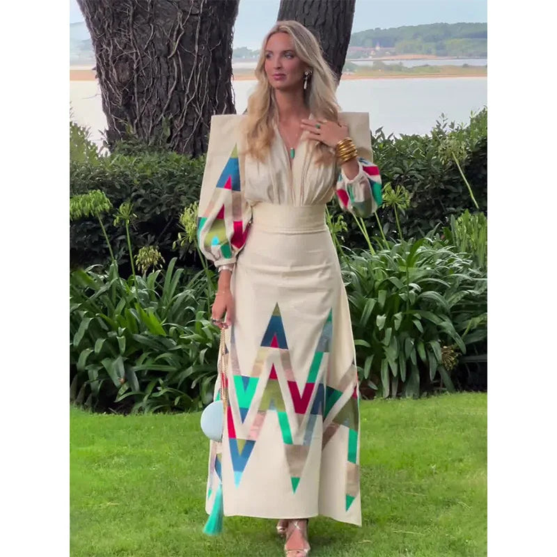 Vestido Estampado Geométrico S-XXL
