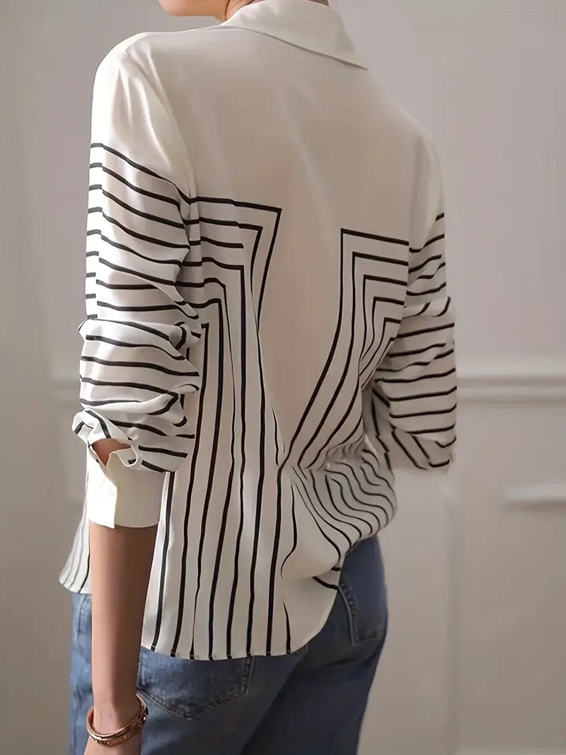 Elegant Shirt with Striped Print