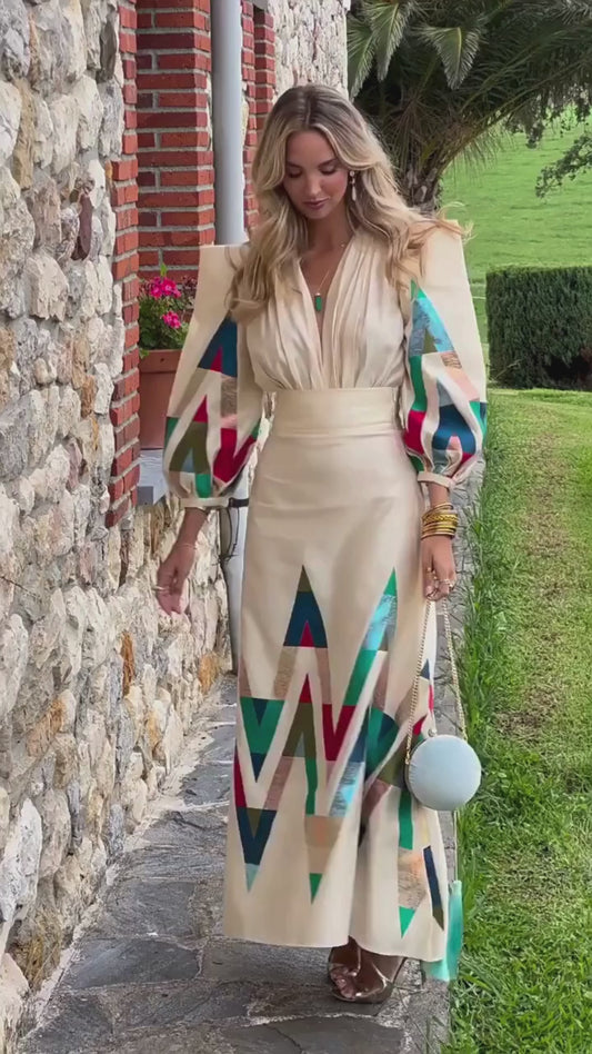 Vestido Elegante con Estampado