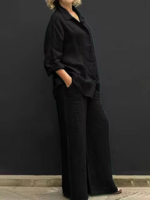 Conjunto de Lino Vintage S-5XL
