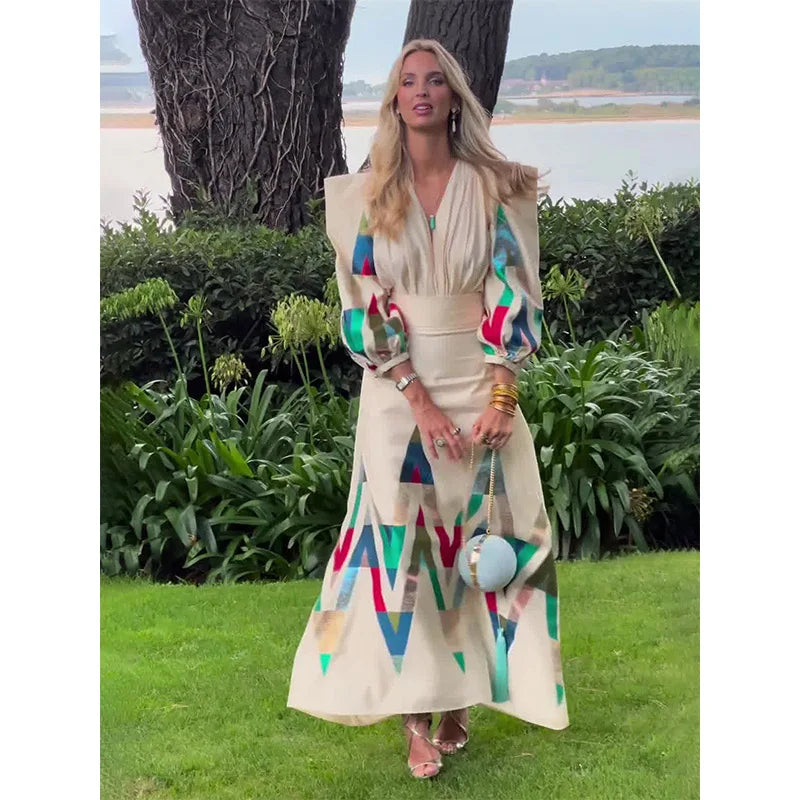 Vestido Estampado Geométrico S-XXL